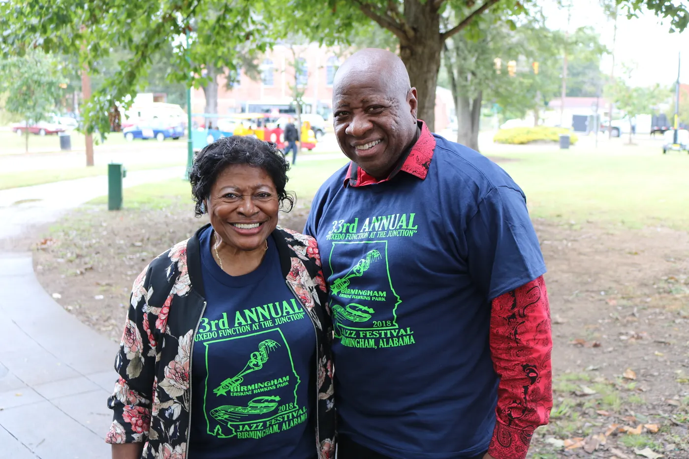 Community members in Function in the Junction t-shirts.